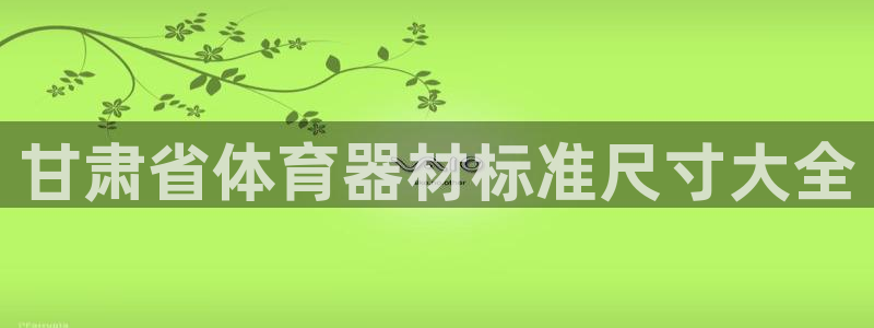 尊龙凯时官方网站：甘肃省体育器材标准尺寸大全